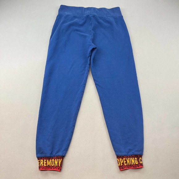Opening Ceremony OC Elastic Logo Jogger Sweats Pants Medium Railroad Blue 2018 - Picture 5 of 11